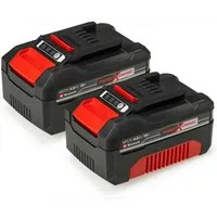 Einhell Akku PXC-Twinpack 4,0 Ah (Li-Ion, 18V, 2x 4,0 Ah 18 V Power X-Change Akku-Set