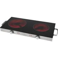ProfiCook Doppelkochplatte Proficook PC-DKP 1211 Glaskeramik-Kochfeld mobil Inox