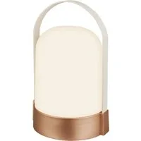 Briloner Leuchten LED Tischleuchte ASA BIG, LED fest integriert, Warmweiß, 14,5x13,5x24 cm, Indoor/Outdoor, Balkon, Terrasse, Wohnzimmer
