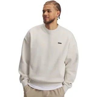 Under Armour - Sweatshirt für Herren, Gerippter Kragen, Übergroß (Weiß)