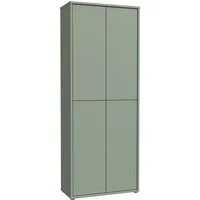 FORTE Schuhschrank Alice Springs, Schuhschrank, Höhe 191,9 cm, 4 Türen, viel Platz (B/H/T 74,5/191,9/34,9 cm) Stauraumschrank, Mehrzweckschrank, Breite 74,5 cm, mit 8 Böden
