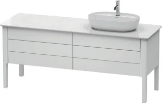 Duravit Luv Konsolenwaschtischunterbau bodenstehend Weiß Seidenmatt 1733x570x743 mm - LU9568R3636 LU9568R3636