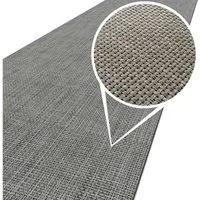 ANRO Küchenläufer Hochwertig Outdoorläufer Teppich TATAMI Läufermatte, Eckig, Höhe: 3 mm, Rattanoptik