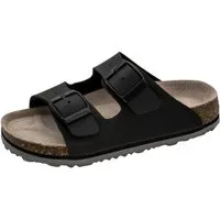 Fischer-Markenschuh Hawaii Pantolette aus Vegano (Lederimitat), mit Fleecefutter, mit gepolsterem Lederfußbett