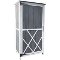 HOME DELUXE Geräteschrank Gartenschrank YANA aus Holz Größenauswahl - Auflagenbox, Gartenbox wasserfest
