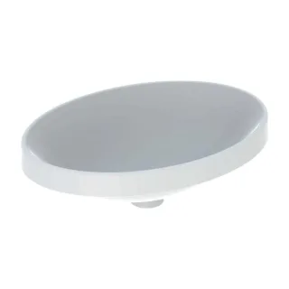 Geberit VariForm Einbauwaschtisch 500719002 55x40cm, ohne Hahnloch, ohne Überlauf, oval, weiß KeraTect