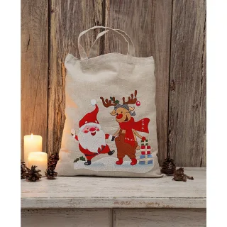 Baumwolltasche "Happy X-Mas"