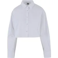 URBAN CLASSICS Klassische Bluse Urban Classics Damen Ladies Cropped Oversized Blouse