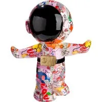 GILDE Skulptur Figur Astronaut OOH LALA, Mehrfarbiges Street-Art-Design, Skulptur
