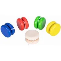 GICO Spielesammlung 5 Holz Jojos mit guter Laufleistung – Made in EU - 6470
