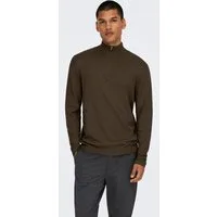ONLY & SONS Troyer ONSLOUI REG 12 MEL HALF ZIP KNIT NOOS