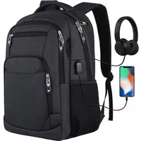 REDOM Laptoprucksack Laptop Rucksack Rucksäcke Schulrucksack Wasserbeständig Laptoptasche (Laptop Notebook Tasche Schule Uni Rucksack, 1-tlg., Anti-Diebstahl, Backpack mit Laptopfach, Sportrucksack, mit USB-Anschluss), fur Herren Damen Jungen Teenage