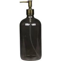 Chic Antique Seifenspender Chic Antique - Seifenspender Glas Schwarz 1 Liter mit 2 Pumpeinsätzen