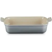 LE CREUSET Auflaufform Auflaufform Tradition rechteckig perlgrau 32cm, Steinzeug