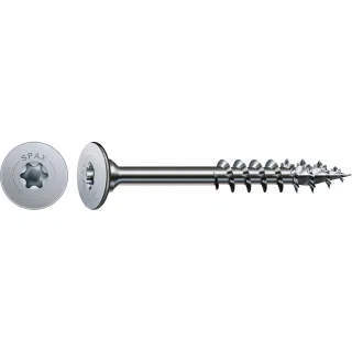 SPAX Korpusverbinder T-Star Plus T20 Teilgewinde vernickelt, 200 Stück - 0681030400343