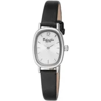 Eichmüller Quarzuhr Klassische Damenuhr RE1089 Silberfarben Schwarz 20x26 mm