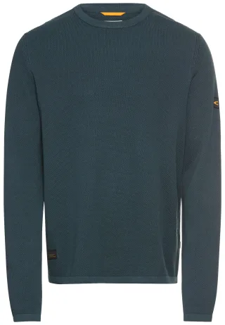camel active - Pullover aus reiner Baumwolle tinted blue - Gr. - XXL