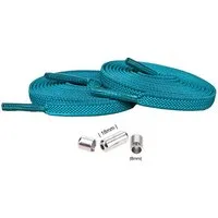 Basicwear Germany Schnürsenkel Elastische flache Schnürsenkel mit Drehverschluss