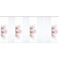 HOME WOHNIDEEN Schiebegardine 84105 MORIGA Schiebegardine, recyc. Polyester 245x60 cm, Bambusoptik (8 St), Paneelwagen, transparent, Polyester (recycelt) Polyester