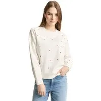 TOM TAILOR Denim Sweatshirt mit All-Over Print