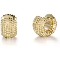 Firetti Paar Creolen Schmuck Geschenk Edelstahl Ohrschmuck Ohrringe Kügelchen