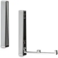 SO-TECH® Klapphaken BARI aus Metall, Höhen 80 - 120 mm, Lochabstände 32-70 mm, (1-St), 120 x 16 x 15 mm, Chrom glänzend, 1 Stück inkl. Schrauben