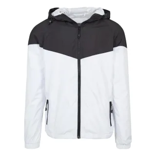 Urban Classics - "Tech Windrunner" Windjacke für Herren (Schwarz/Weiß)