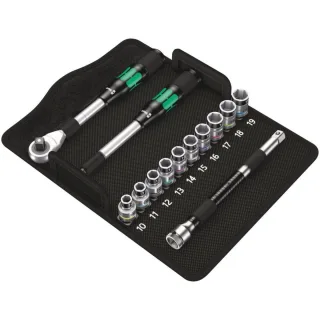 Wera 8006 SC 1 Zyklop Hybrid-Knarrensatz, 1/2"-Antrieb, metrisch, 13-teilig - 05004090001