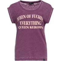 QueenKerosin Print-Shirt Queen Of Fucking Everything (1-tlg) mit Statement-Druck
