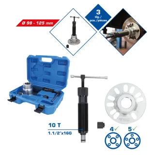 Brilliant Tools Hydraulischer Ausdrücker für Antriebswellen, 98 mm - 12,5 cm - BT671250
