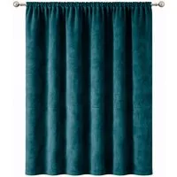 Stoffschmiede Gardine, Velour, Verdunkler, Kräuselband, verdunkelnd