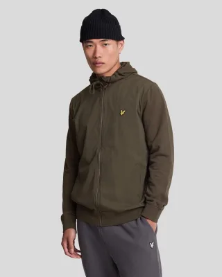 Lyle & Scott Hybrid Kapuzenpullover mit Rei�verschluss Gr�n