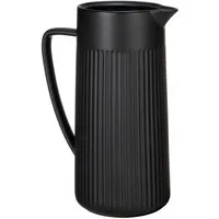 SCHÖNER WOHNEN-Kollektion Karaffe REFIA, (1-tlg), Keramik Krug, 1,25l mit eleganter Rifferlung