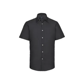 Russell Collection - Hemd für Herren kurzärmlig (Schwarz)