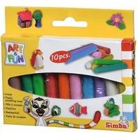 SIMBA Knete Spielzeug Kreativ Knete ART & FUN 10 Knetstangen 106324169