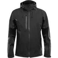 Qualitex Workwear Allwetterjacke PROfessionals Wetterjacke, synthetische Arbeitsjacke, Herren & Damen (1-St) windfest, wasserdichte Outdoorjacke, Freizeitjacke abnehmbare Kapuze