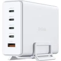240W GaN Ladegerät DCF-241/E, PD 3.1, QC 4.0 weiß, 1x USB-A, 4x USB-C