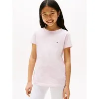 Tommy Hilfiger Underwear T-Shirt 2P CN TEE mit Stickerei und Rundhals im 2er-Pack (Packung, 2-tlg., 2er-Pack) unifarben, casual, regular fit, Baumwolle, Rundhals