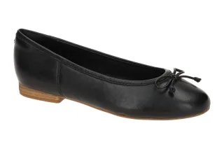 Clarks 26176629 4 FAWNA LILY Damen Ballerinas Schwarz - Black Blockabsatz