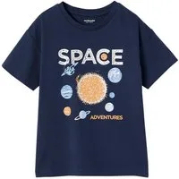 vertbaudet Kurzarmshirt Jungen T-Shirt mit Space-Motiv