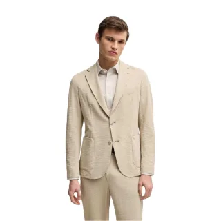 Boss - Blazer für Herren, Hals Kerbe (Hellbeige)