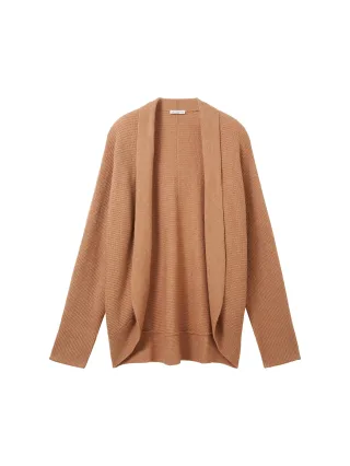 Tom Tailor - Cardigan aus Strick blush mahogany melange - Gr. - XXL