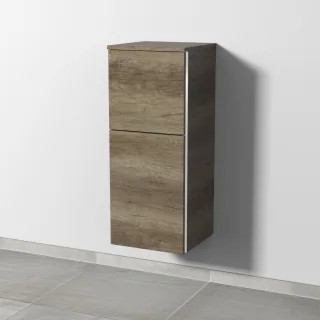Sanipa 3way Mittelschrank mit 1 Tür und 1 Auszug, Eiche-Nebraska, BR12637 BR12637