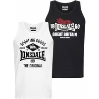 Lonsdale Tanktop Lonsdale Muscleshirts Biggin (Set, 2-tlg., 2er Pack)