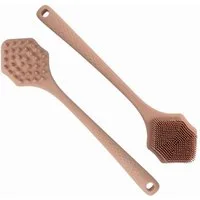 PARSA Beauty Schmink-Set Wellness Silikon-Badebürste, 2-in-1 Massage & Sanftes Peeling