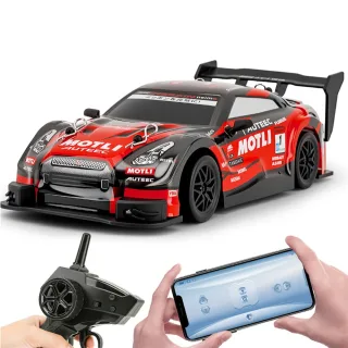 CT 8821 1/24 2.4G Drift RC Car Half-Proportional Control Transmitter and APP Dual Remote Control Modes 20KM/H Racing Veh