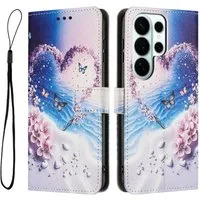 Wigento Handyhülle für Samsung Galaxy S26 Ultra 5G Kunstleder Klapp Book Wallet Motiv TPU 6,9 Zoll, Kartenfächer, Standfunktion