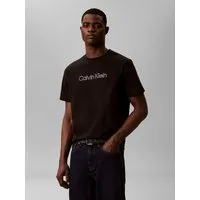 Calvin Klein Jeans T-Shirt Rundhalsausschnitt, reine Baumwolle, Logoschriftzug