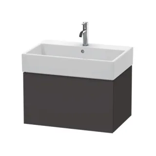 Duravit L-Cube Waschtischunterbau wandhängend Graphit Supermatt 684x459x394 mm - LC617608080 LC617608080