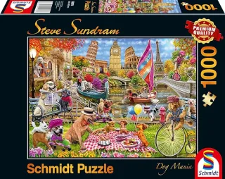 Schmidt Puzzle 59978 - Steve Subdram: Hundewahnsinn [1.000 Teile]